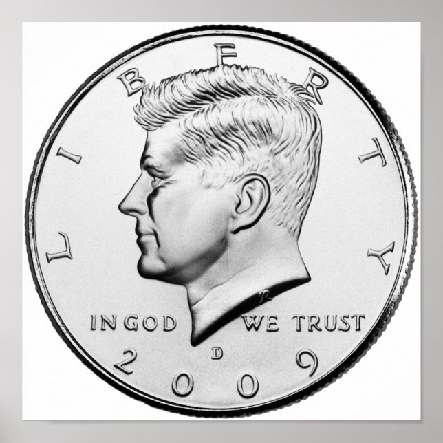 John F. Kennedy Half-Dollar Poster (Front)
