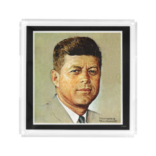 John F. Kennedy IN MEMORIAM 2 Acrylic Tray