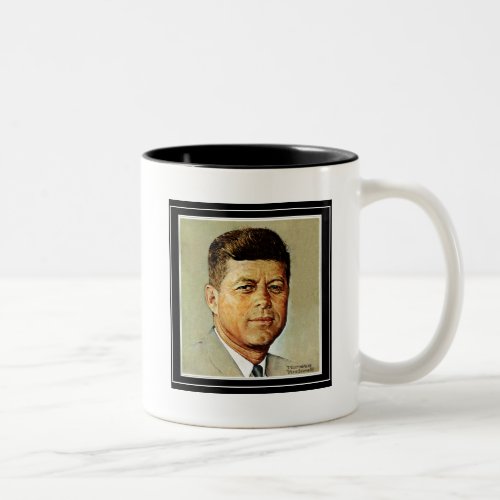 John F Kennedy IN MEMORIAM 2 Two_Tone Coffee Mug