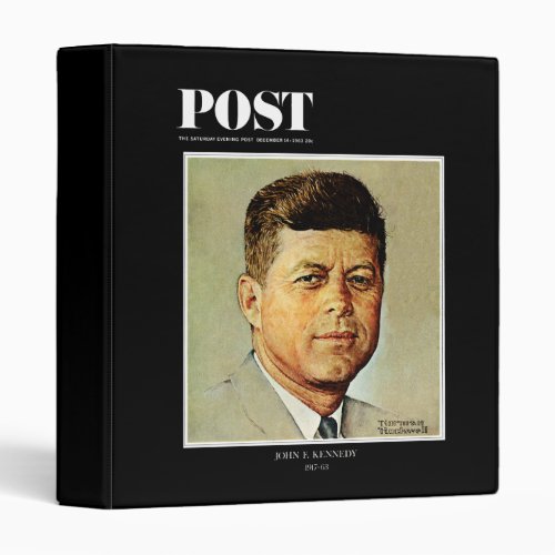 John F Kennedy IN MEMORIAM 3 Ring Binder