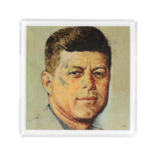 John F. Kennedy IN MEMORIAM Acrylic Tray