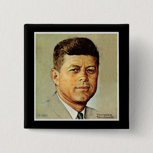 John F. Kennedy IN MEMORIAM Button (Front)
