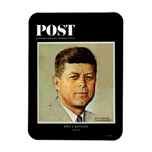 John F. Kennedy IN MEMORIAM Magnet (Vertical)