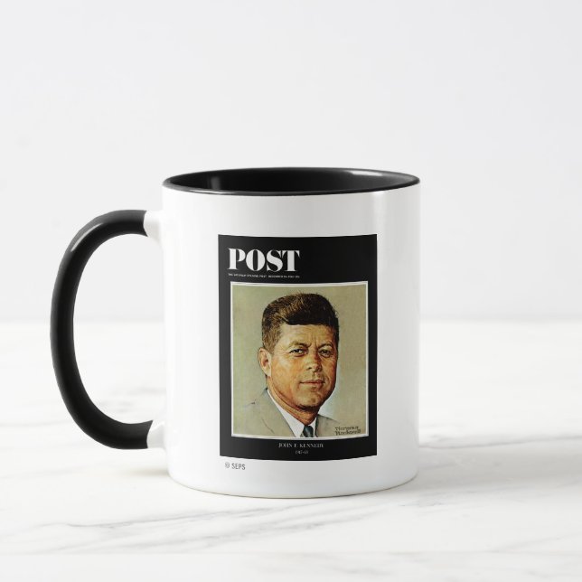 John F. Kennedy IN MEMORIAM Mug (Left)