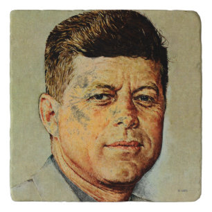 John F. Kennedy IN MEMORIAM Trivet