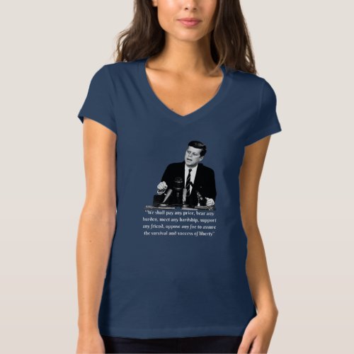 John F Kennedy Inaugural Address  JFK Design T_Shirt