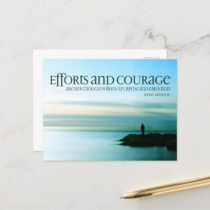 John F. Kennedy Inspirational Quote "Purpose" Postcard