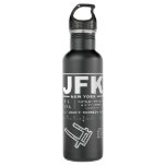 John F. Kennedy International Airport JFK Stainless Steel Water Bottle