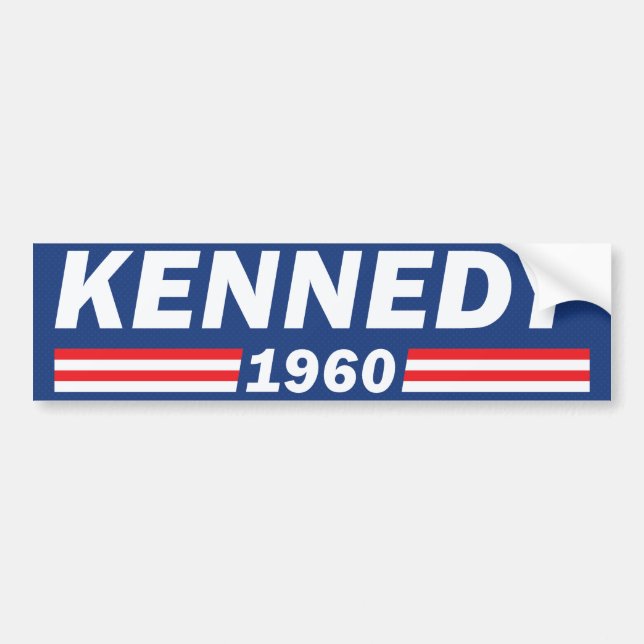 John F. Kennedy JFK, Kennedy 1960 Bumper Sticker (Front)