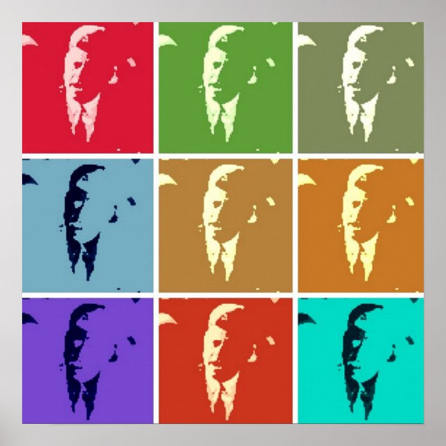 John F Kennedy/JFK  Pop Art Poster (Front)