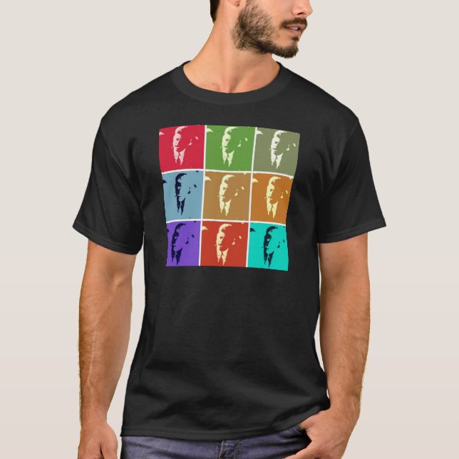 John F Kennedy/JFK  Pop Art T-Shirt (Front)