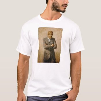 John F Kennedy Official Portrait By Aaron Shikler T-shirt by EnhancedImages at Zazzle