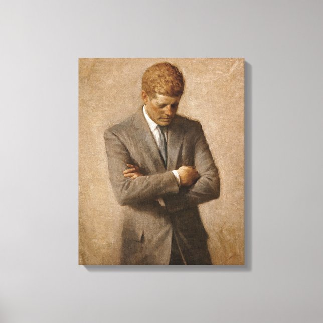 John F. Kennedy Official Portrait Canvas Print (Front)