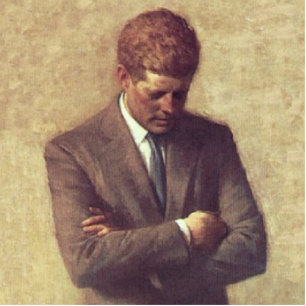 John F Kennedy Official Portrait Cutout