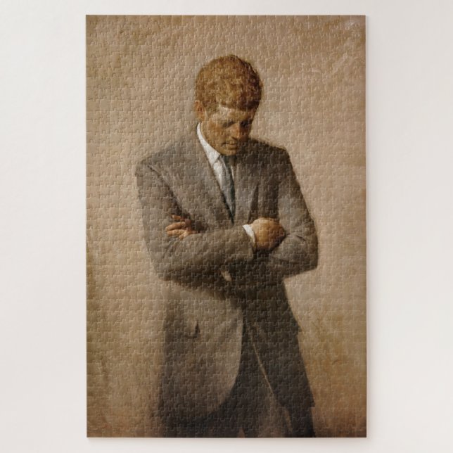 John F Kennedy Official Portrait Jigsaw Puzzle (Vertical)