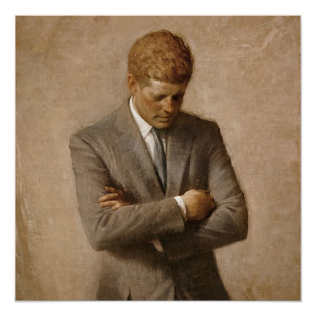 John F Kennedy Official Portrait Poster (Front)
