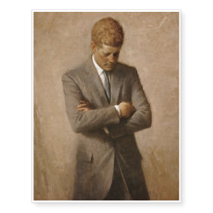John F Kennedy Official Portrait Temporary Tattoos
