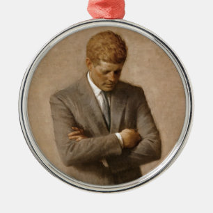 John F. Kennedy Official White House Portrait Metal Ornament