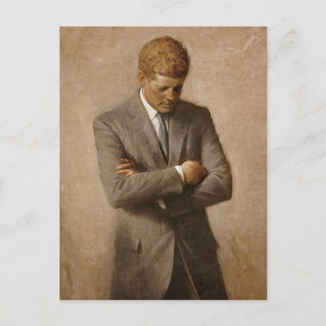 John F. Kennedy Official White House Portrait Postcard (Front)