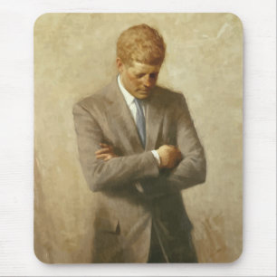 John F. Kennedy Painting Mouse Pad