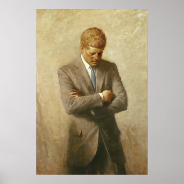 John F. Kennedy Painting Poster (Front)