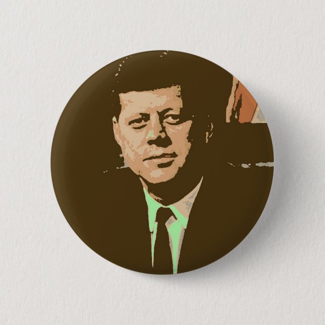 John F Kennedy Pinback Button (Front)