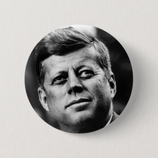 John F Kennedy Portrait Pinback Button