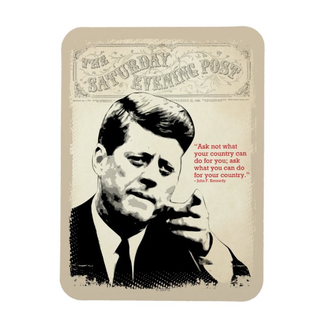 John F. Kennedy Quote Magnet (Vertical)