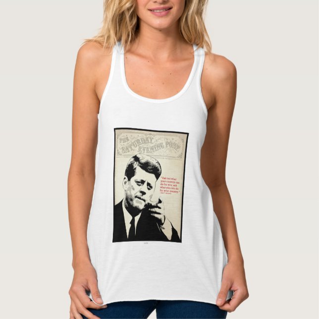 John F. Kennedy Quote Tank Top (Front)