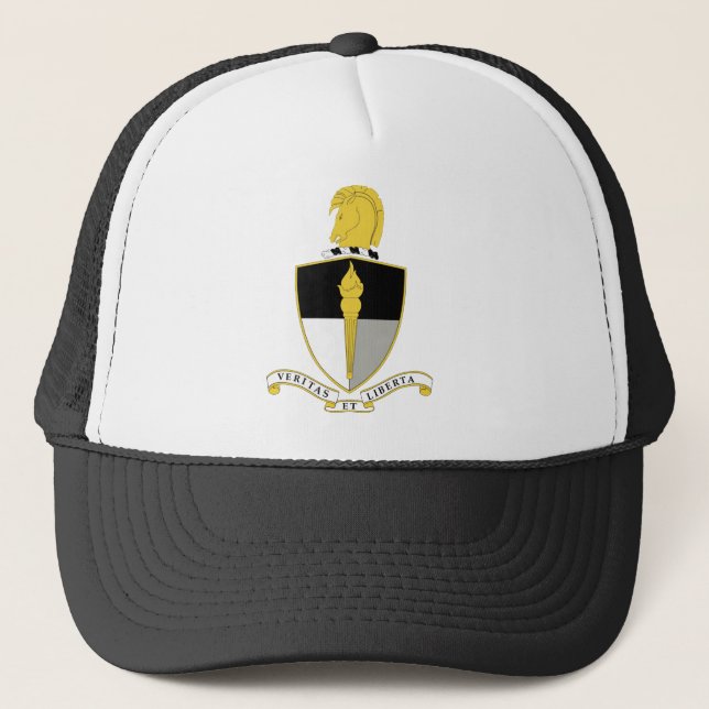 John F Kennedy Special Warfare Center and School Trucker Hat (Front)