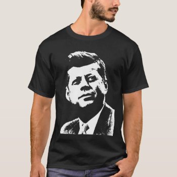 John F. Kennedy T-shirt by GrooveMaster at Zazzle