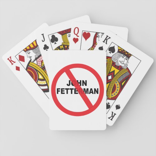 John Fetterman Danger Playing Cards