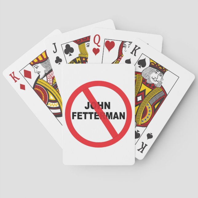 John Fetterman Danger Poker Cards (Back)