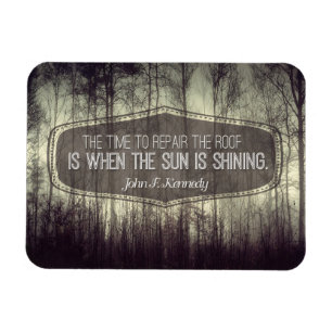 John Fitzgerald Kennedy Inspirational Quote Repair Magnet