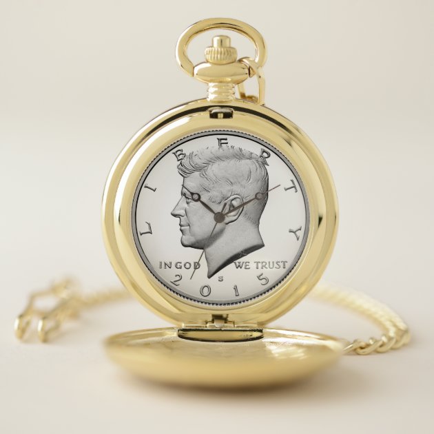 Kennedy half dollar pocket on sale watch