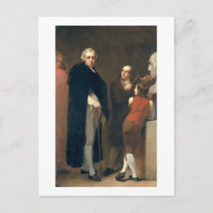 John Flaxman (1755-1826) modeling his bust of Wil Postcard
