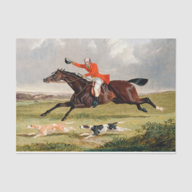 John Frederick Herring | Foxhunting: Encouraging Tissue Paper (Front)