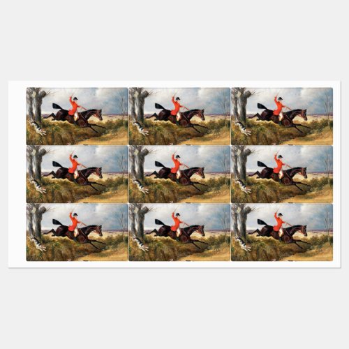 John Frederick Herring Snr  Foxhunting Clearing Labels