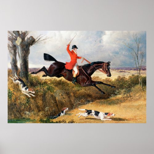 John Frederick Herring Snr  Foxhunting Clearing Poster