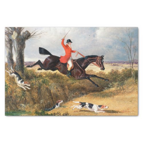 John Frederick Herring Snr  Foxhunting Clearing Tissue Paper