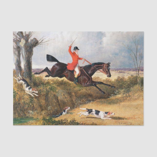 John Frederick Herring Snr | Foxhunting: Clearing Tissue Paper (Front)