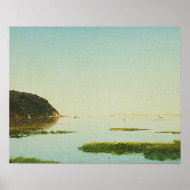 John Frederick Kensett - View of the Shrewsbury Poster (Front)