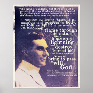 John G Lake quote poster