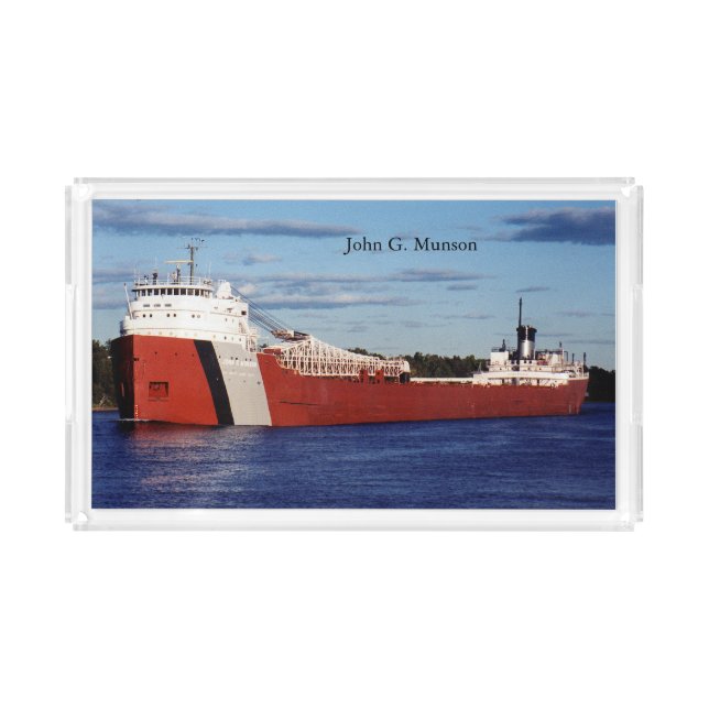 John G. Munson acrylic tray (Front)
