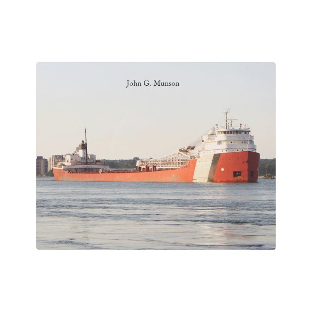 John G Munson metallic wall art (Front)