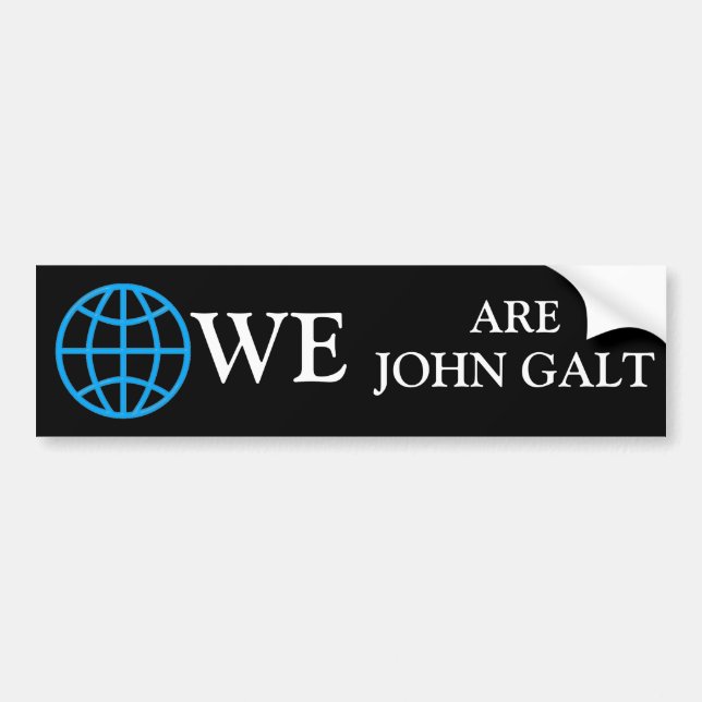 John Galt Bumper Sticker (Front)
