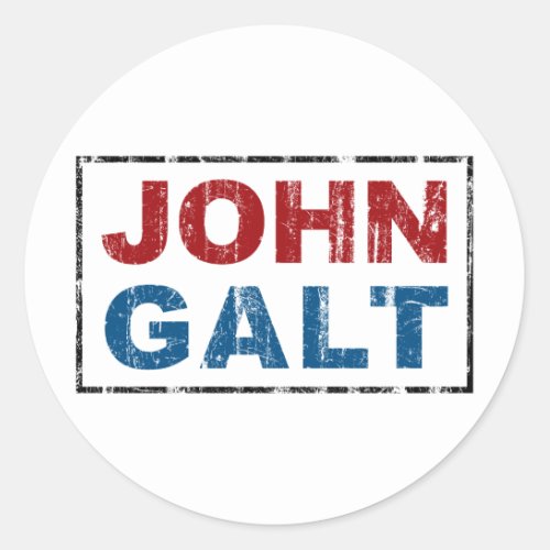 John Galt Classic Round Sticker