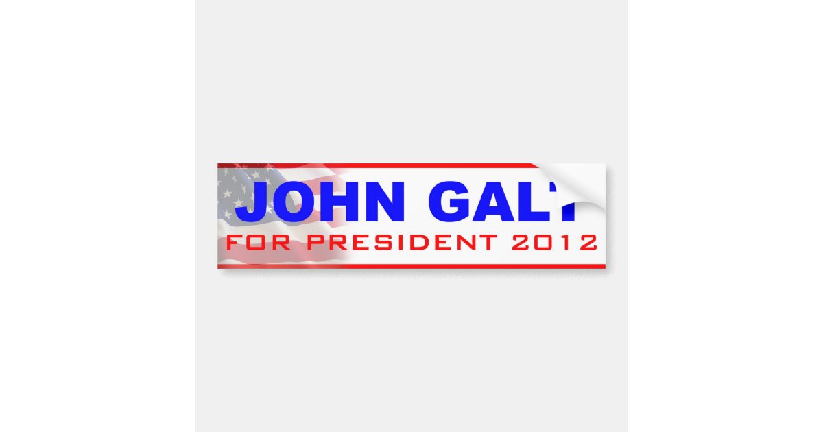 Who Is John Galt Bumper Sticker