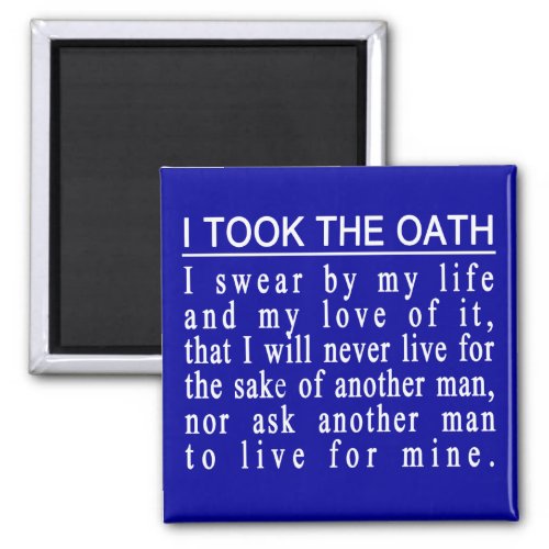 John Galt Oath magnet