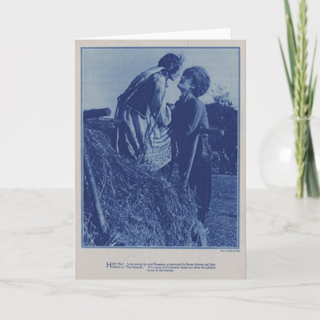 John Gilbert Renee Adoree 1928 production photo Card (Front)